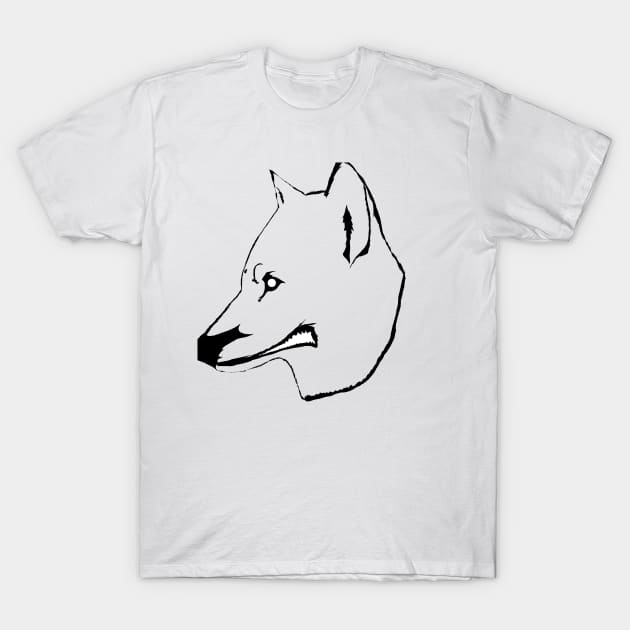 Wolf ( Black Edition ) T-Shirt by Tiger Verse